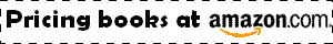 Pricing books at amazon.com