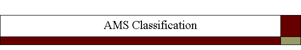 AMS Classification